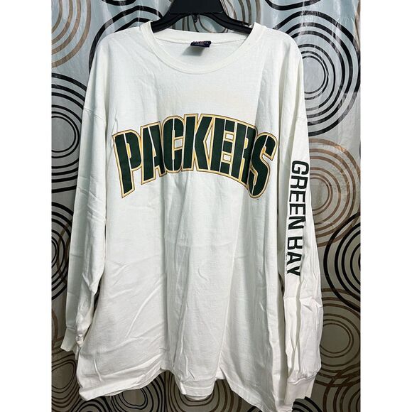 Vintage Green Bay Packers Shirt 90s Long Sleeve  VTG 2XL Galt Sand USA Big Logo - Picture 1 of 4